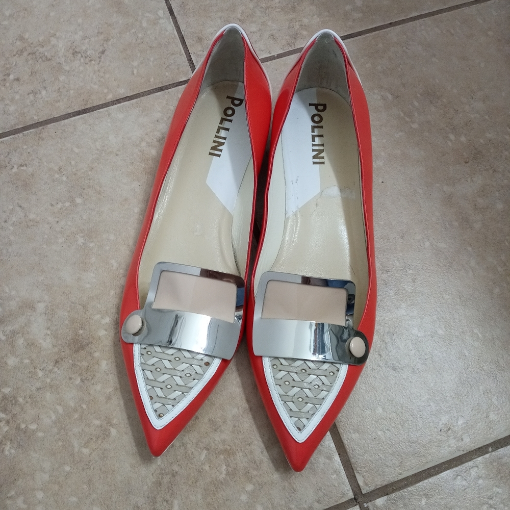 Stunning Pollini woven flats size 9